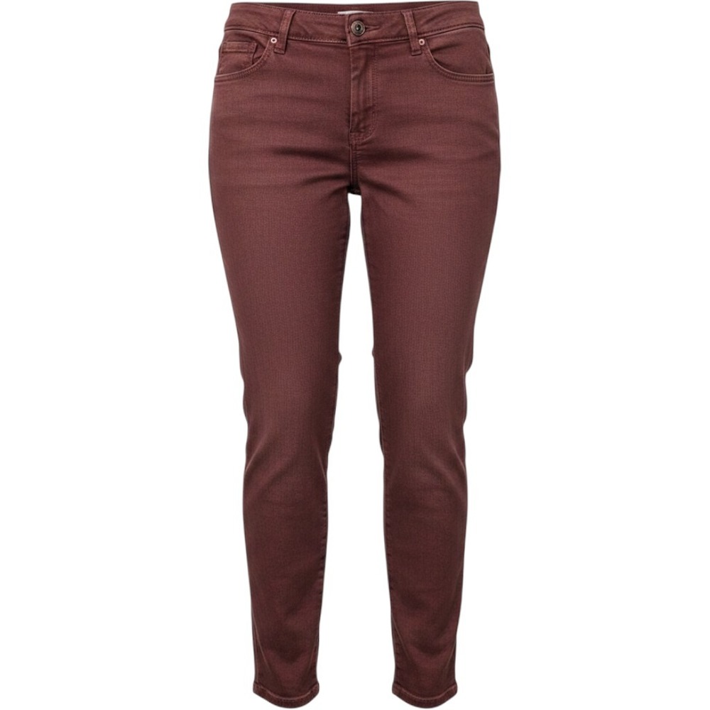 Market & Spruce Womens Size 8 Skinny Chino Pants Olive Green Burgundy Lot of 2